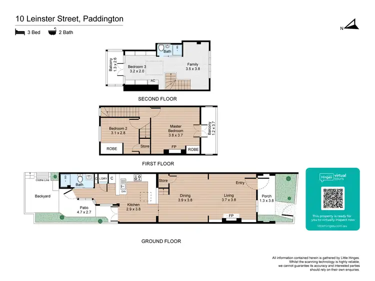 Floorplan of Homely terrace listing, 10 LEINSTER STREET, Paddington NSW 2021