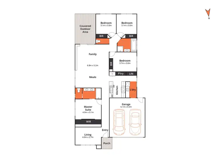 Floorplan of Homely house listing, 9 Baratheon Road, Charlemont VIC 3217
