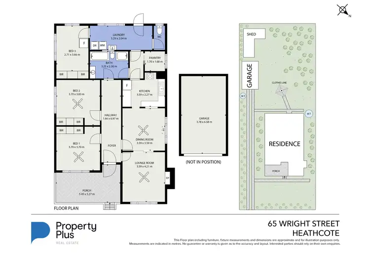 Floorplan of Homely house listing, 65 Wright Street, Heathcote VIC 3523