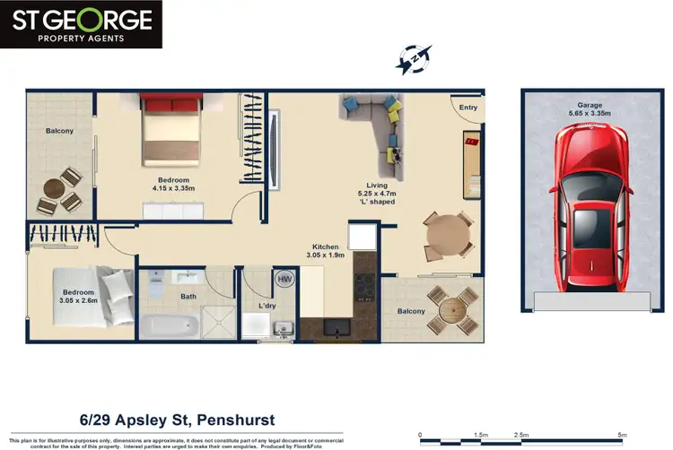 Floorplan of Homely apartment listing, 6/27 Apsley Street, Penshurst NSW 2222