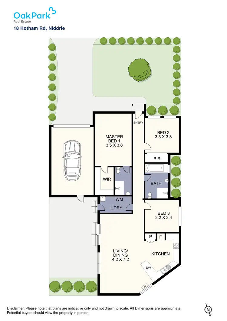 Floorplan of Homely villa listing, 1/18 Hotham Road, Niddrie VIC 3042