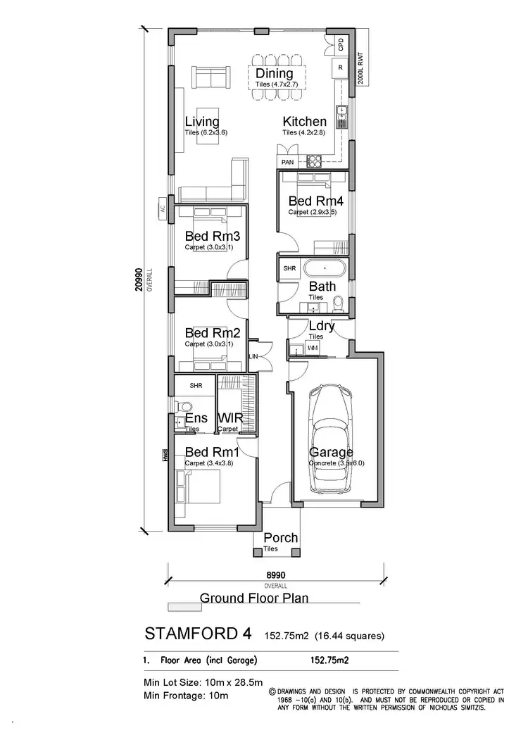 Floorplan of Homely house listing, Lot 3037/49 Kelly Street, Austral NSW 2179