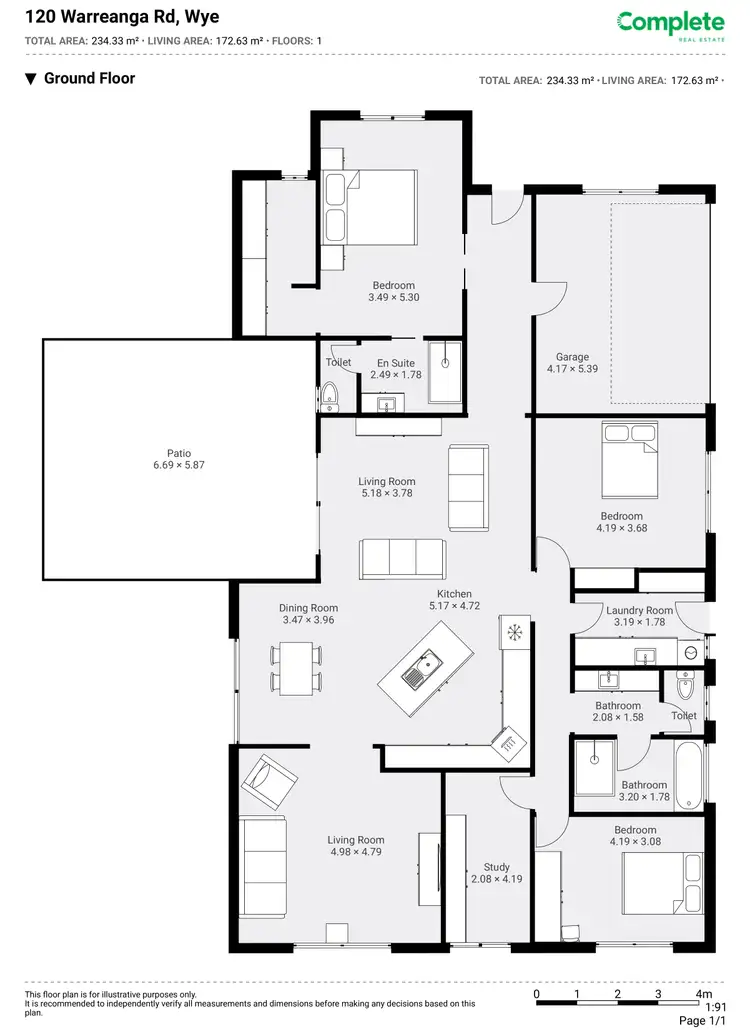 Floorplan of Homely rural property listing, 120 WARREANGA ROAD, Wye SA 5291