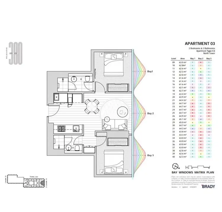 Floorplan of Homely apartment listing, 1903/371 Little Lonsdale Street, Melbourne VIC 3000