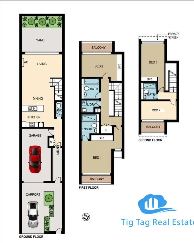 Floorplan of Homely townhouse listing, 10B Macintosh Street, Mascot NSW 2020