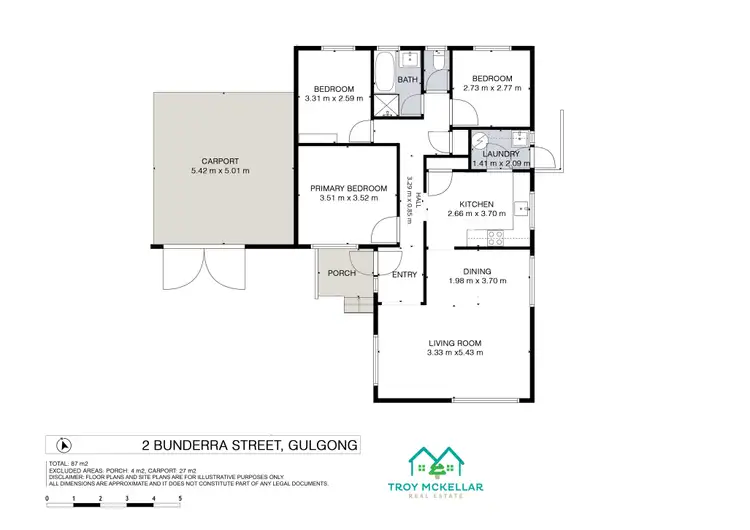 Floorplan of Homely house listing, 2 Bunderra Street, Gulgong NSW 2852