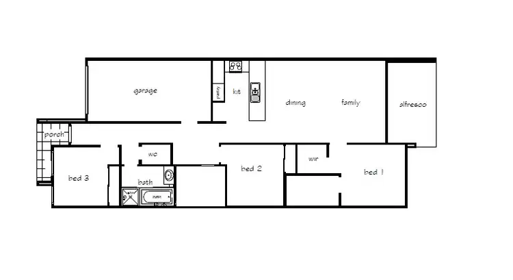 Floorplan of Homely semi-detached listing, 17 Mortimer Drive, Flagstone QLD 4280