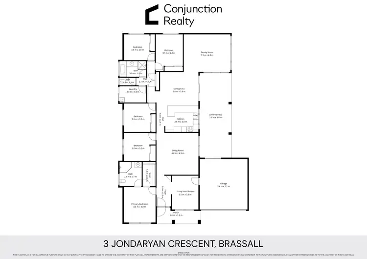 Floorplan of Homely house listing, 3 Jondaryan Court, Brassall QLD 4305