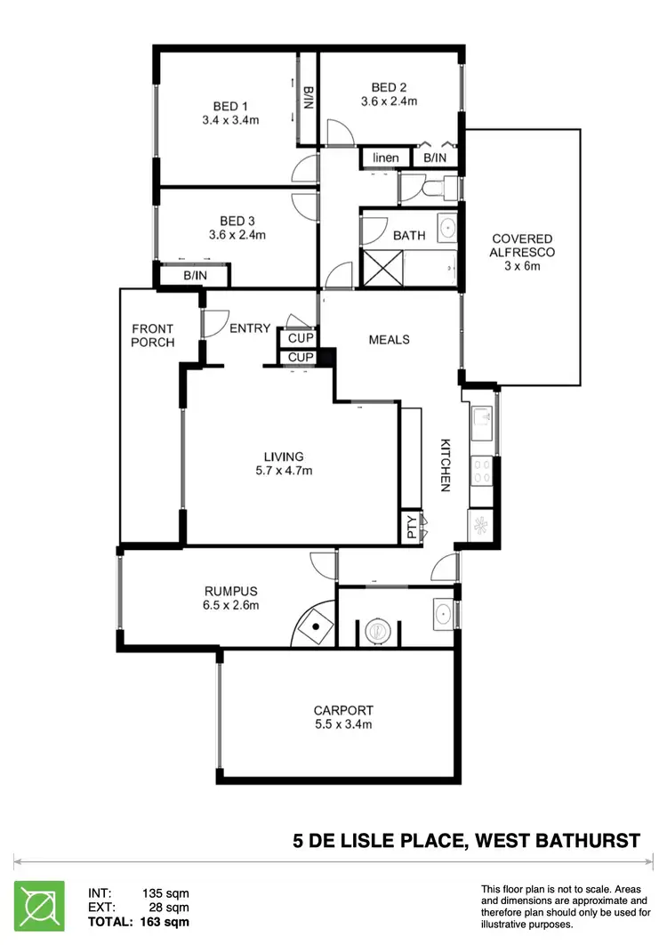 Floorplan of Homely house listing, 5 DE LISLE PLACE, West Bathurst NSW 2795