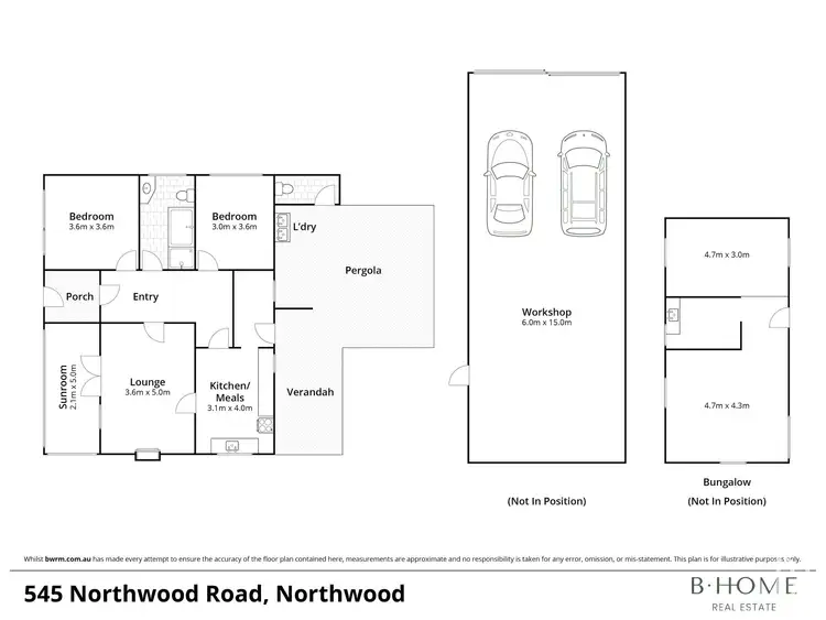 Floorplan of Homely house listing, 545 Northwood Road, Northwood VIC 3660