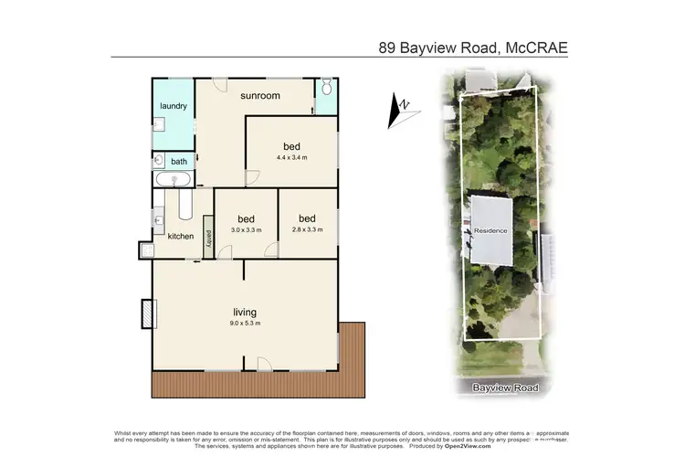 Floorplan of Homely house listing, 89 Bayview Road, Mccrae VIC 3938