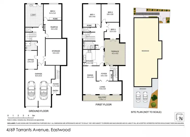 Floorplan of Homely townhouse listing, 4/69 Tarrants Ave, Eastwood NSW 2122