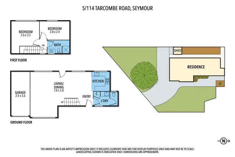 Floorplan of Homely unit listing, 5/114 TARCOMBE ROAD, Seymour VIC 3660