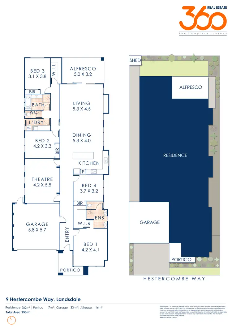 Floorplan of Homely house listing, 9 Hestercombe Way, Landsdale WA 6065