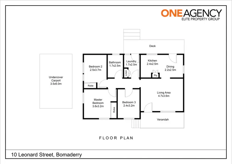 Floorplan of Homely house listing, 10 Leonard Street, Bomaderry NSW 2541
