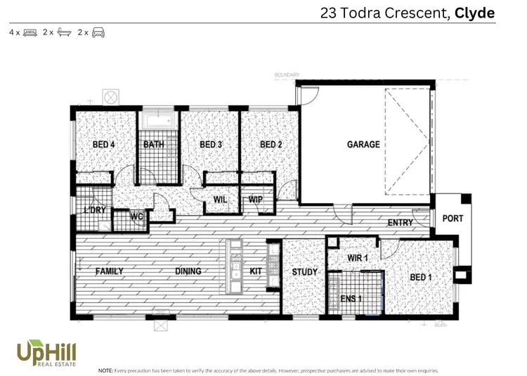 Floorplan of Homely house listing, 23 Todra Crescent, Clyde VIC 3978