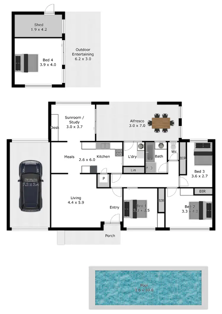 Floorplan of Homely house listing, 140 BORONIA STREET, North Albury NSW 2640