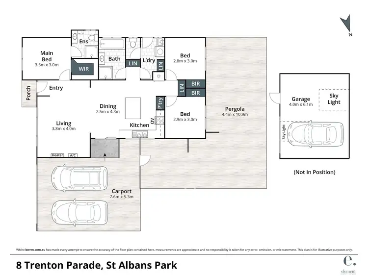 Floorplan of Homely house listing, 8 Trenton Parade, St Albans Park VIC 3219