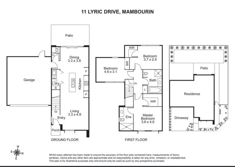 Floorplan of Homely house listing, 11 Lyric Drive, Mambourin VIC 3024