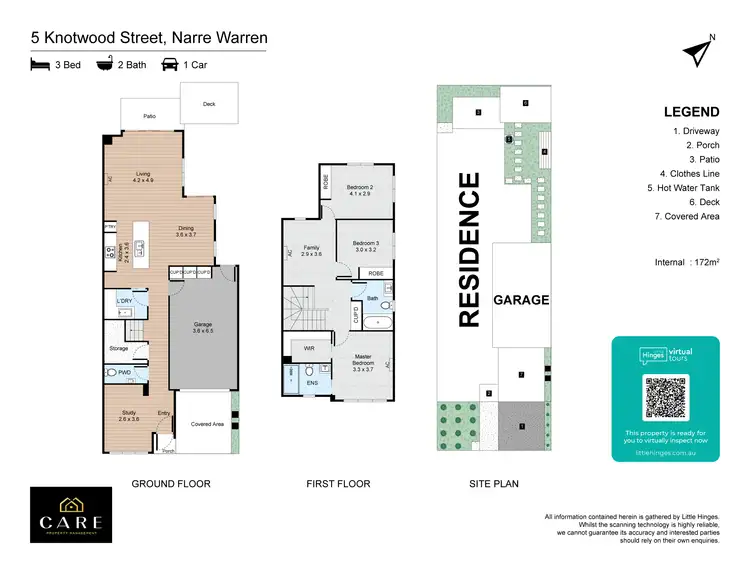 Floorplan of Homely townhouse listing, 5 Knotwood Street, Narre Warren VIC 3805