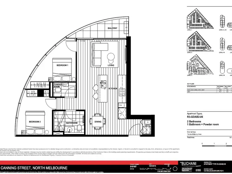 Floorplan of Homely apartment listing, 407/111 Canning Street, North Melbourne VIC 3051