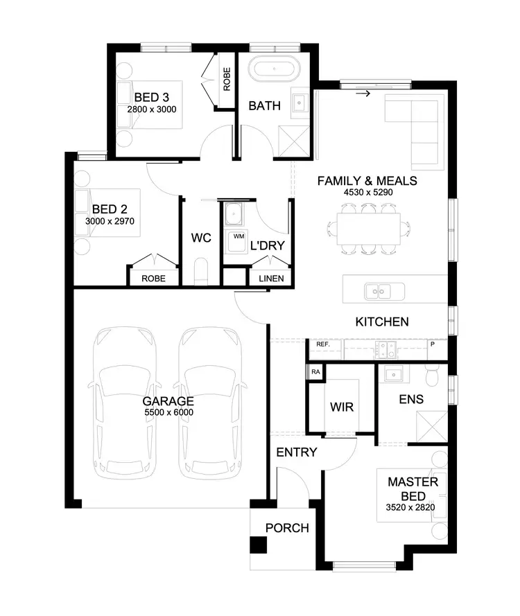 Floorplan of Homely house listing, Lot 6110 Langton Street, Rowville VIC 3178