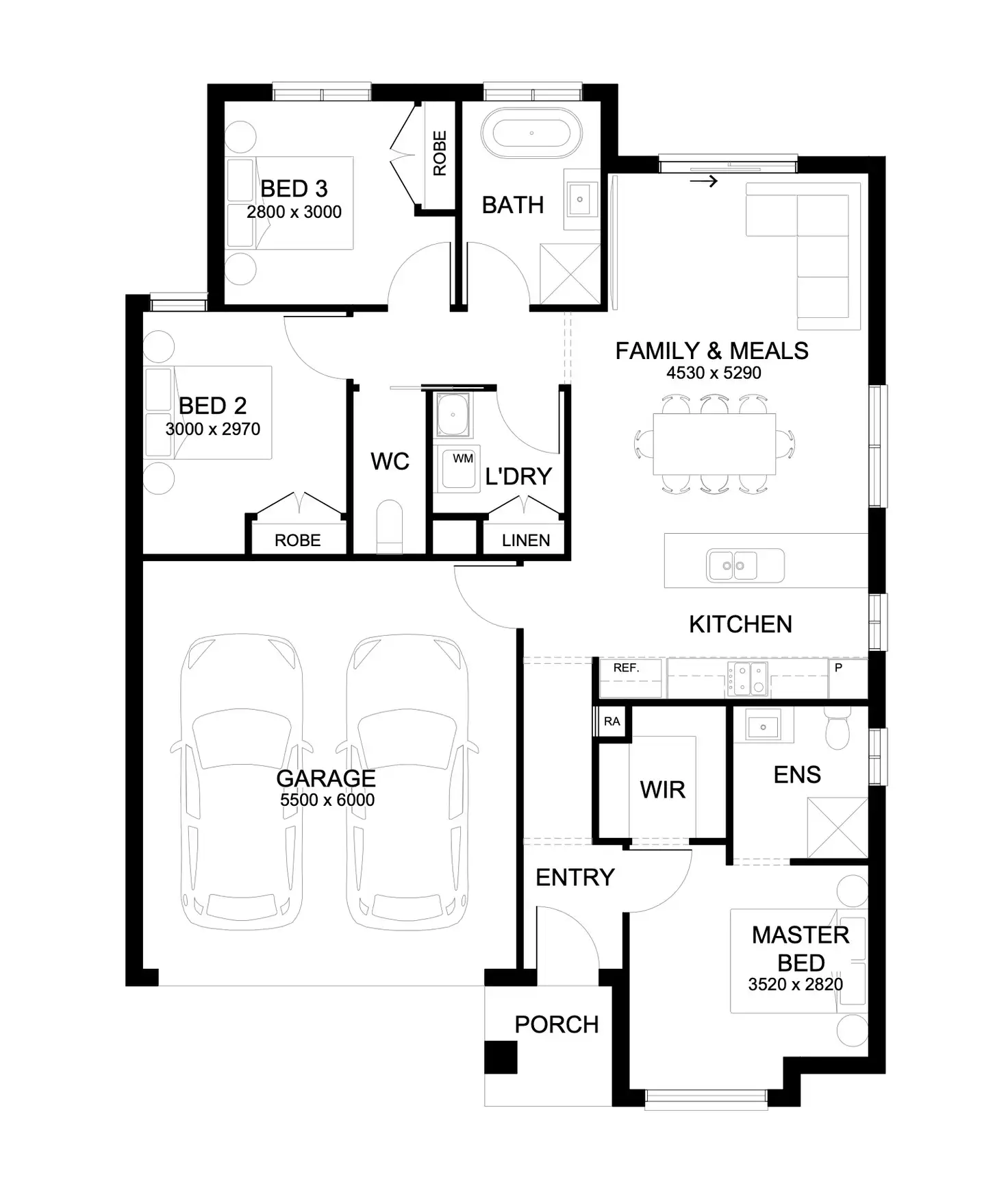 Floorplan of Homely house listing, Lot 6110 Langton Street, Rowville VIC 3178