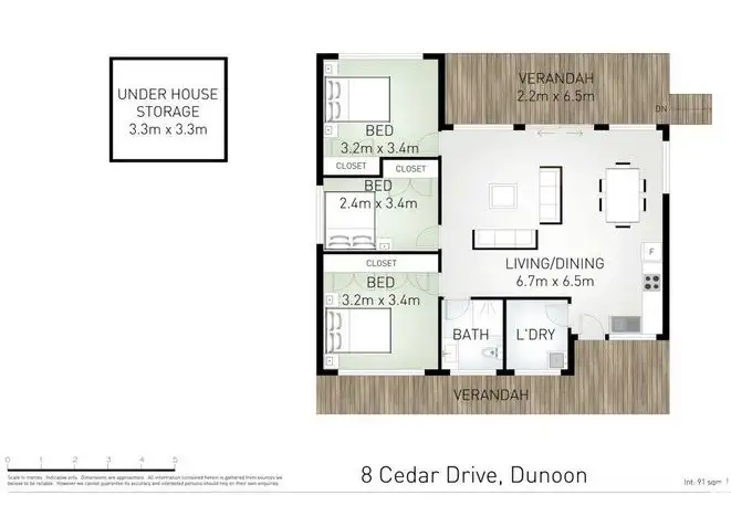 Floorplan of Homely house listing, 8 Cedar Drive, Dunoon NSW 2480