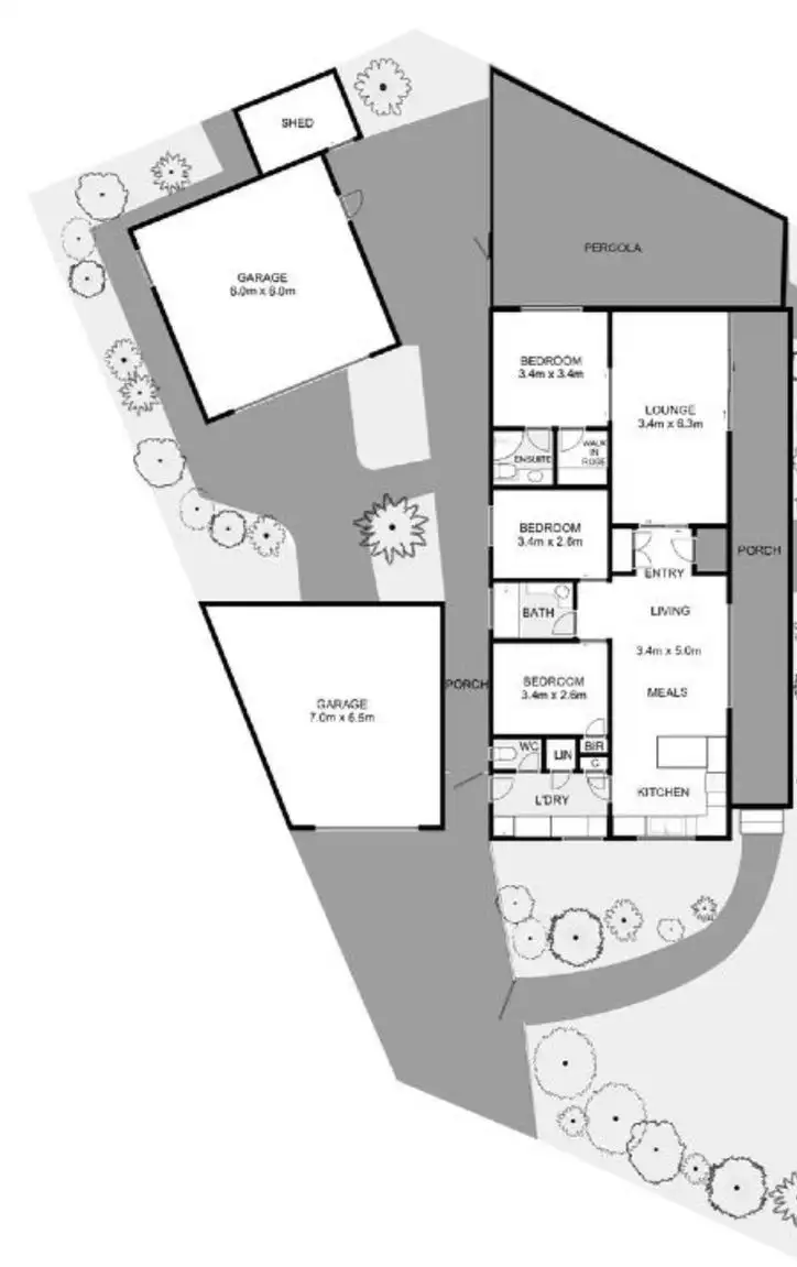 Floorplan of Homely house listing, 10 Ulmara Place, Keilor Downs VIC 3038