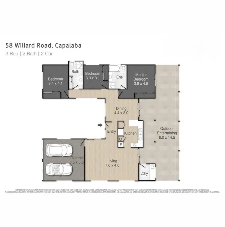 Floorplan of Homely house listing, 58 Willard Road, Capalaba QLD 4157