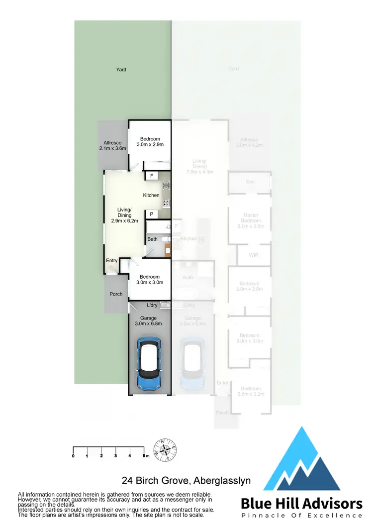 Floorplan of Homely semi-detached listing, 24B Birch Grove, Aberglasslyn NSW 2320