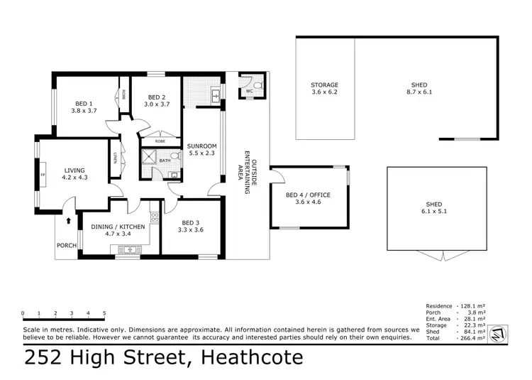 Floorplan of Homely house listing, 252 High Street, Heathcote VIC 3523