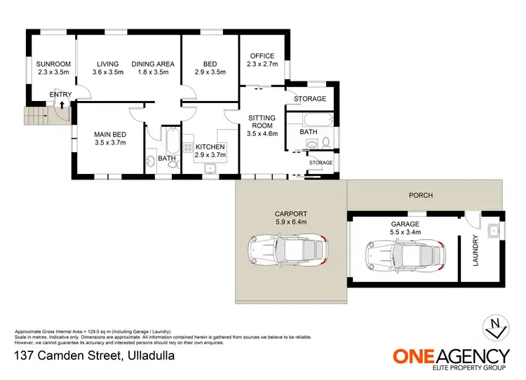 Floorplan of Homely house listing, 137 Camden Street, Ulladulla NSW 2539