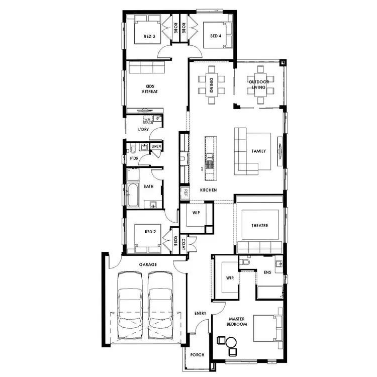 Floorplan of Homely house listing, Lot 202 Brahman Street, Drouin VIC 3818