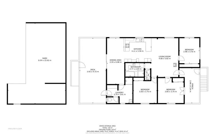 Floorplan of Homely rural property listing, 29 Briskey Road, Irongate QLD 4356