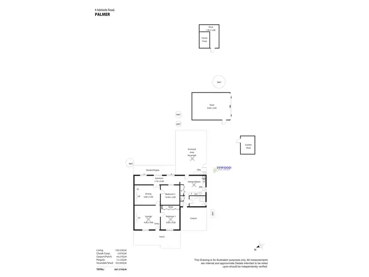 Floorplan of Homely house listing, 4 Adelaide Road, Palmer SA 5237