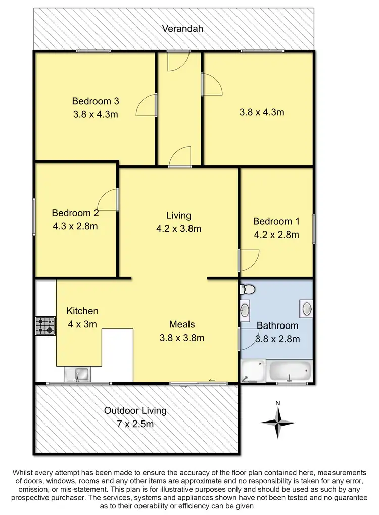 Floorplan of Homely house listing, 88 Cox Street, Hamilton VIC 3300