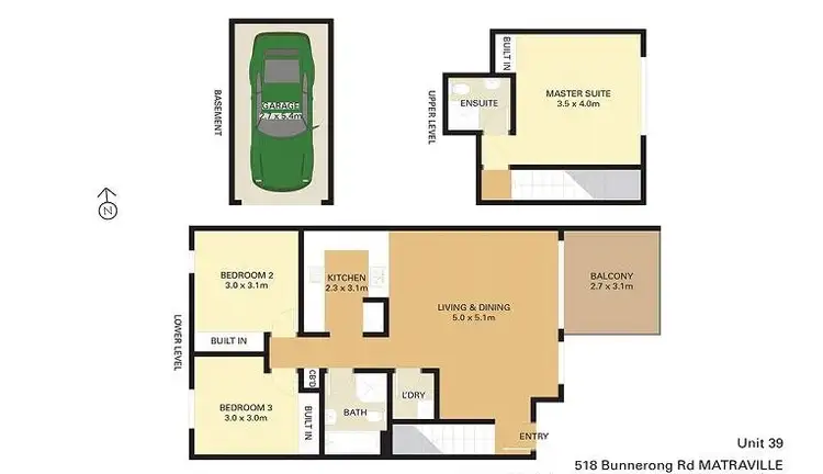 Floorplan of Homely apartment listing, 39/518 Bunnerong Road, Matraville NSW 2036