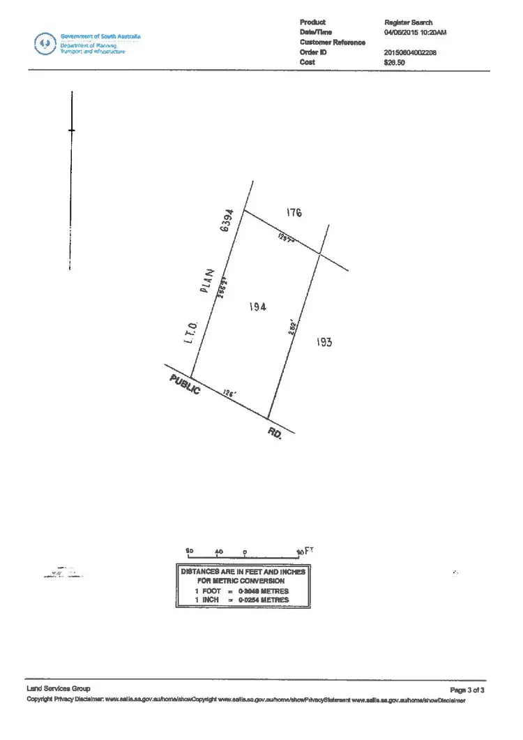 Floorplan of Homely land listing, LOT 194 Island Beach Road, Island Beach SA 5222