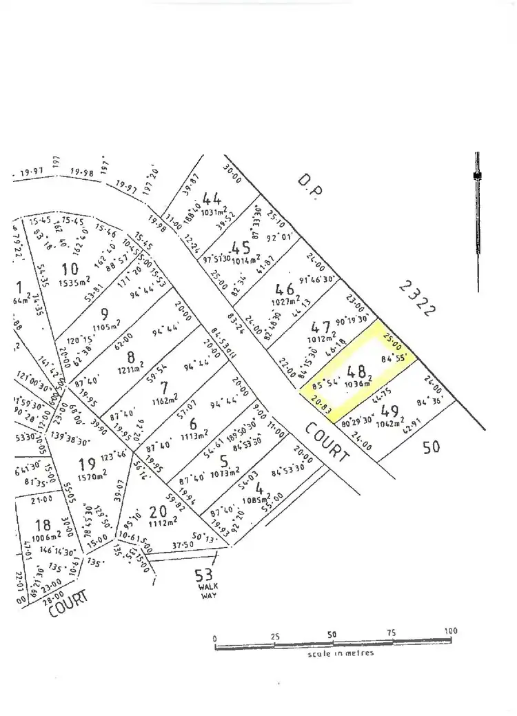 Floorplan of Homely land listing, LOT 48 Falie Court, American River SA 5221