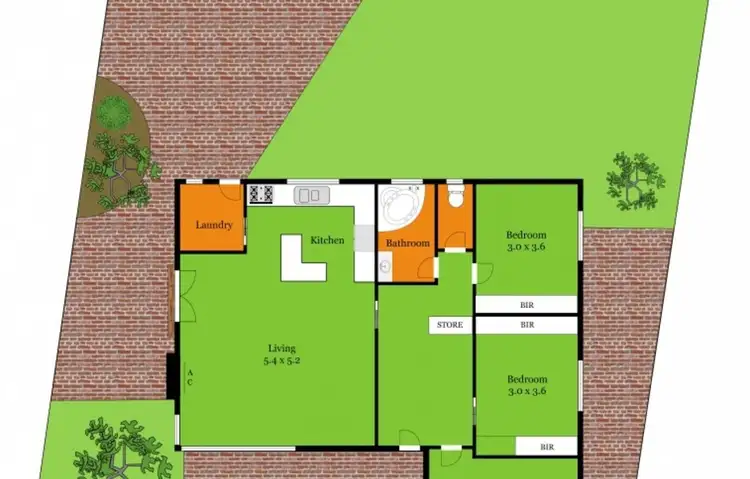Floorplan of Homely house listing, 1 Lindsay Street, Newcomb VIC 3219