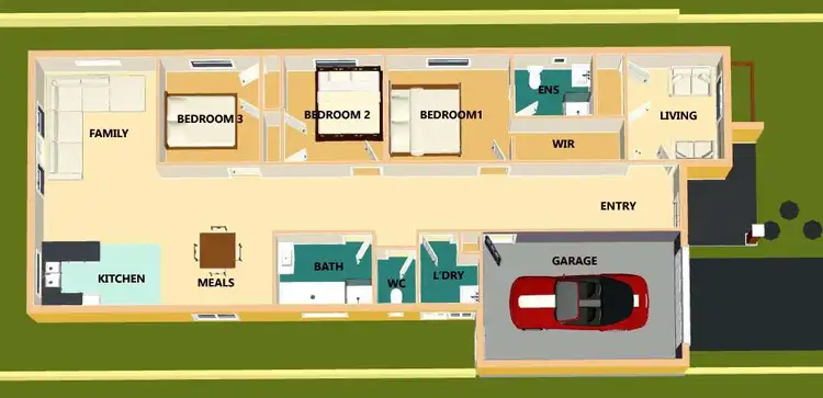 Floorplan of Homely house listing, 7 Elodea Way, Cranbourne North VIC 3977