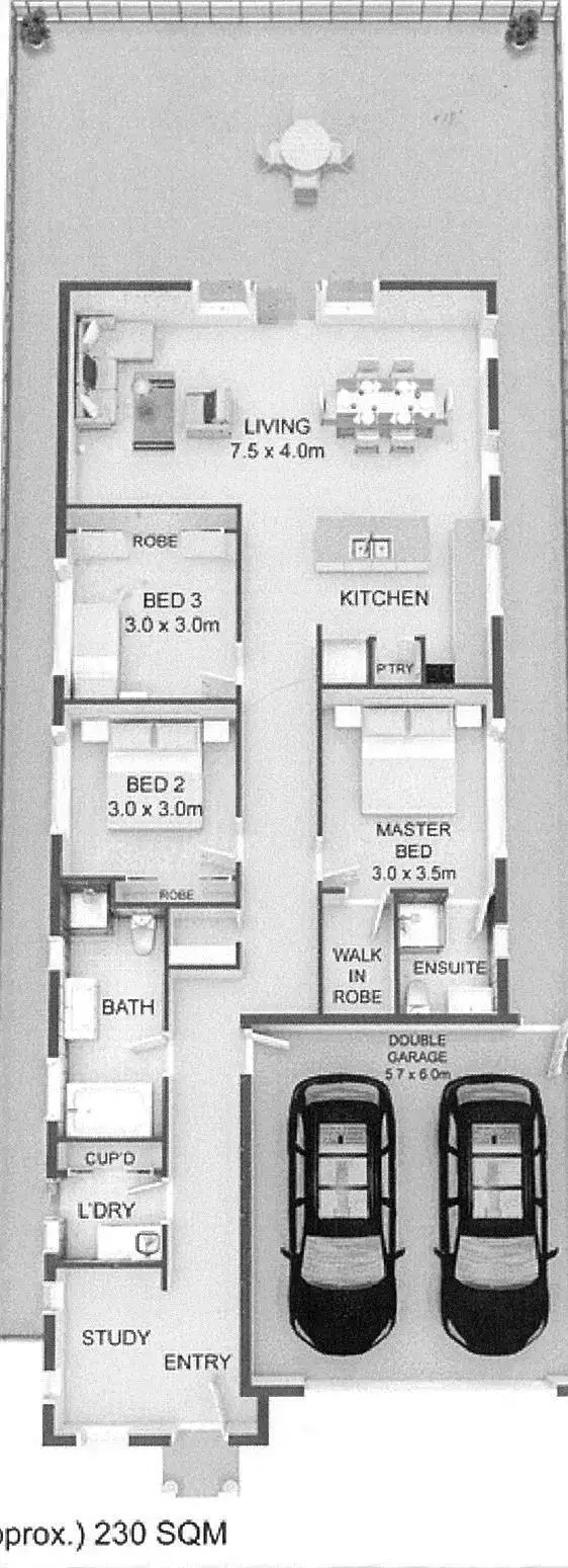 Floorplan of Homely house listing, 34 Sinclair Cres, Tarneit VIC 3029