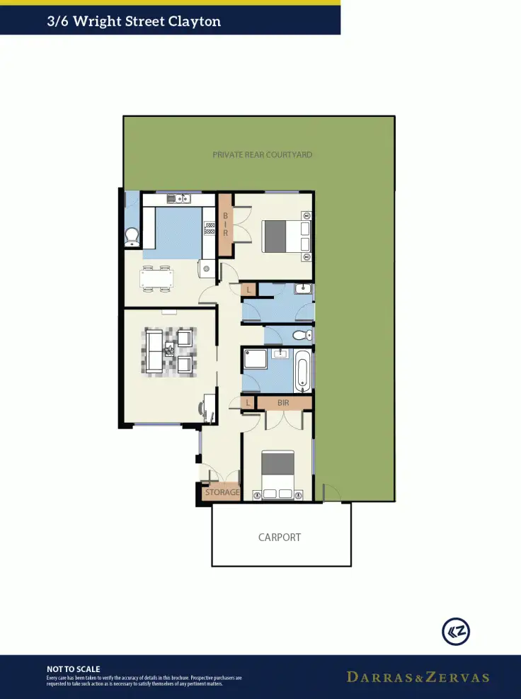 Floorplan of Homely unit listing, 4/6 Wright Street, Clayton VIC 3168