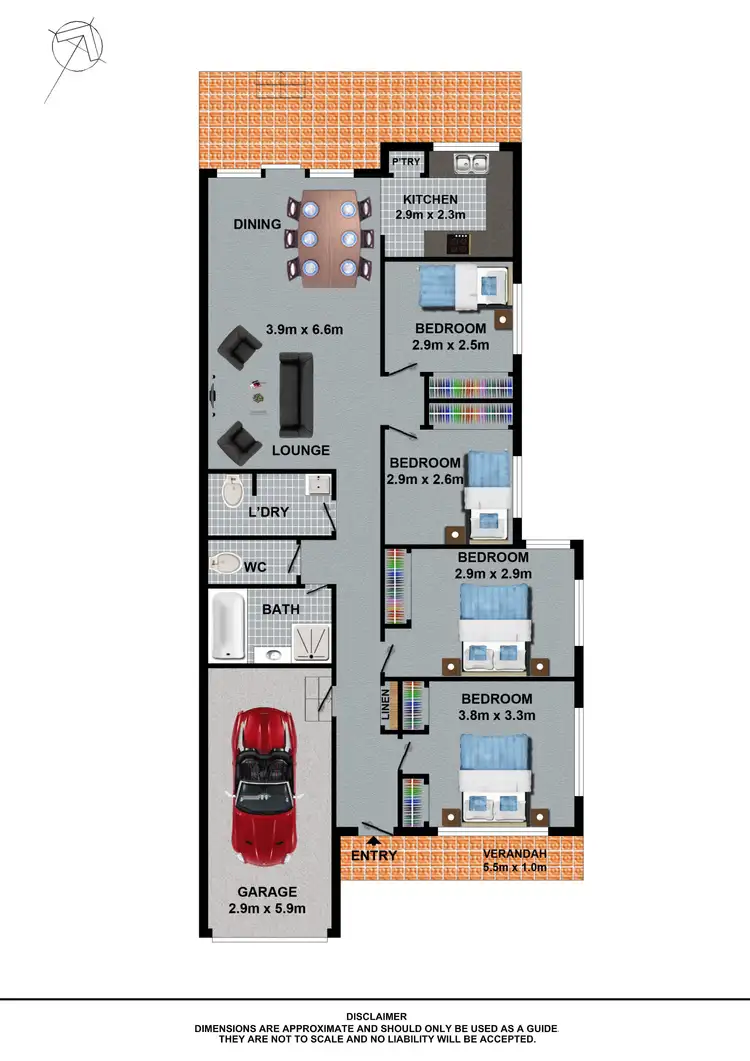 Floorplan of Homely semi-detached listing, 10B Greenwich Place, Kellyville NSW 2155