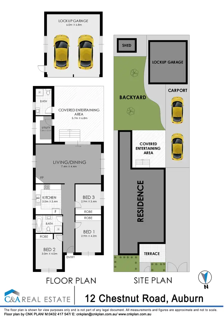 Floorplan of Homely house listing, 12 Chestnut Rd, Auburn NSW 2144