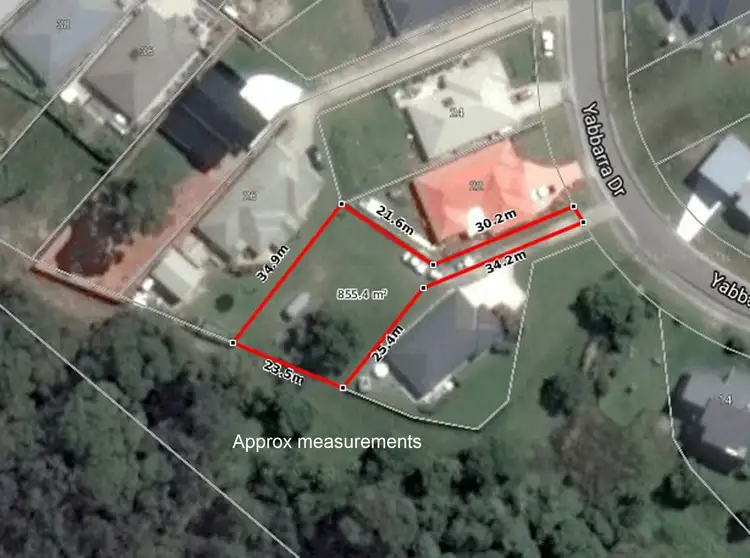 Floorplan of Homely land listing, 20 Yabbarra Drive, Dalmeny NSW 2546