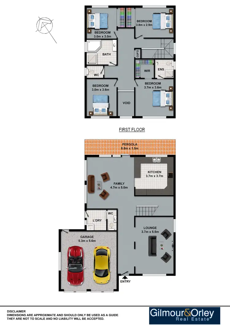 Floorplan of Homely house listing, 61 Marella Avenue, Kellyville NSW 2155