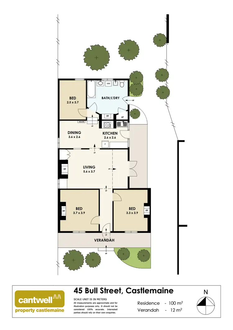 Floorplan of Homely house listing, 45 Bull Street, Castlemaine VIC 3450