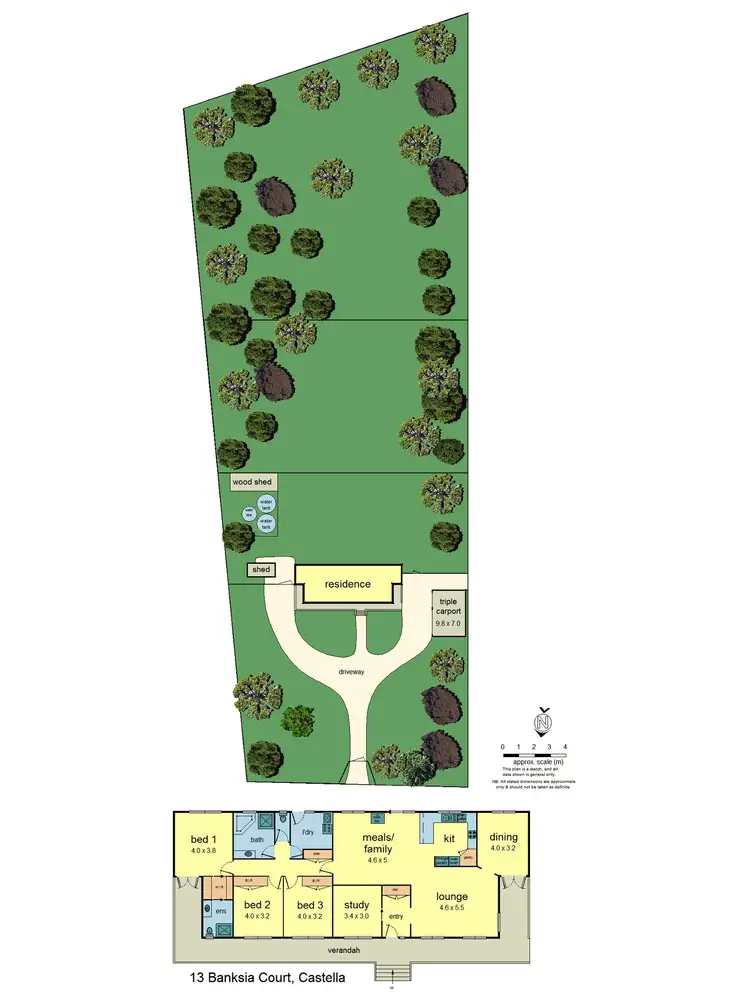 Floorplan of Homely rural property listing, 13 Banksia Court, Castella VIC 3777